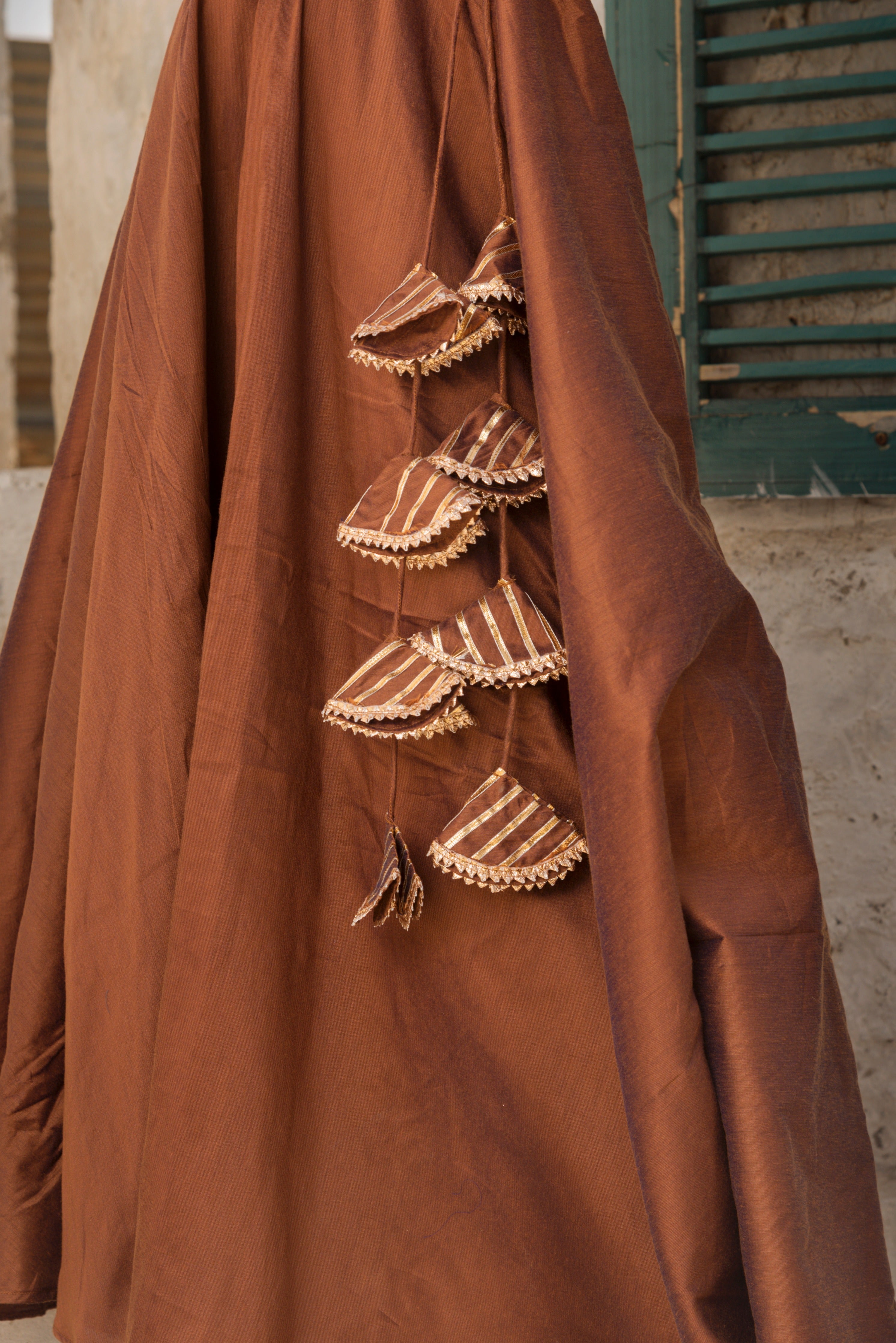 Women's raat rani cotton silk anarkali suit set - Pomcha Jaipur