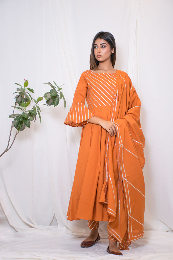Women's Anarkali Suit Set (3Pc Set)