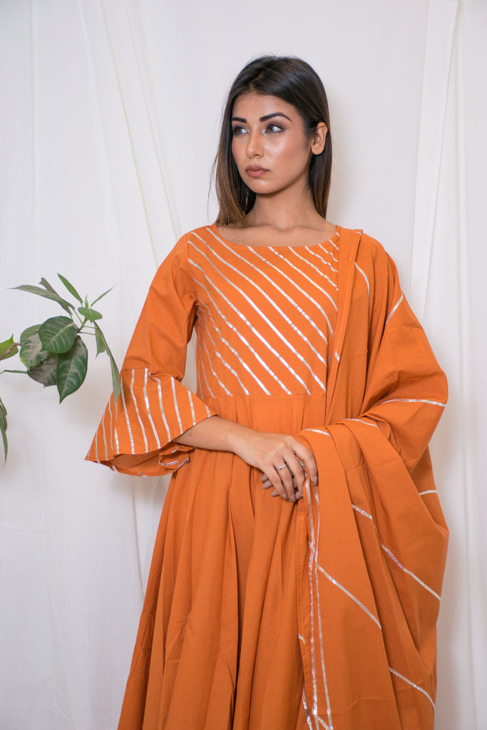 Women's Anarkali Suit Set (3Pc Set)