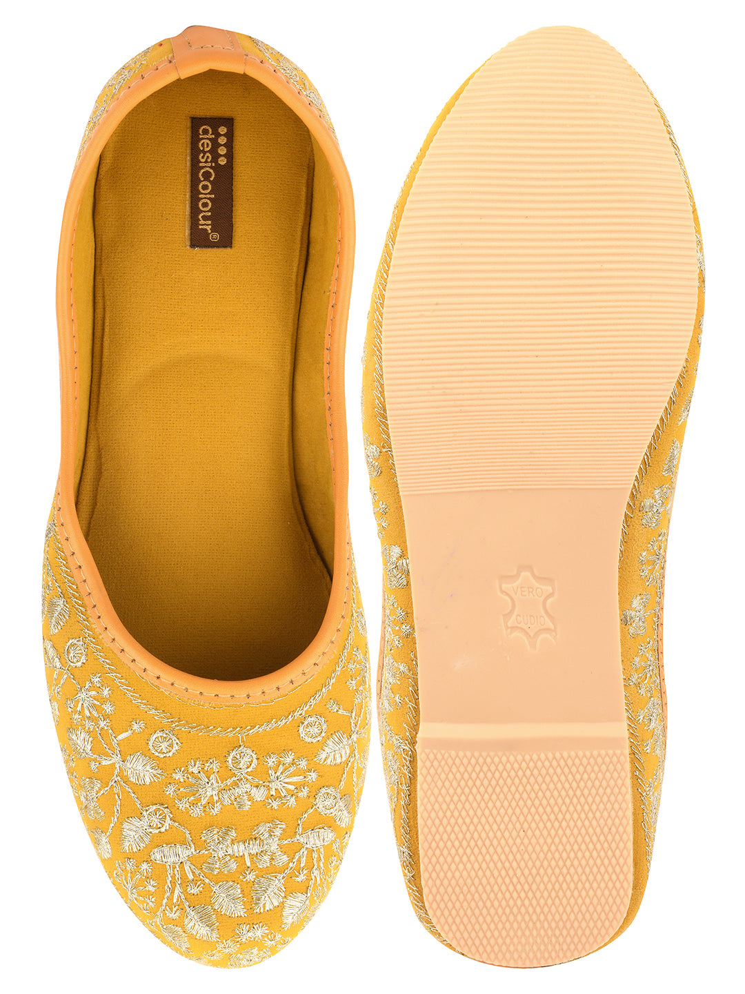 Women's Mustard Boutique  Indian Ethnic Comfort Footwear - Desi Colour