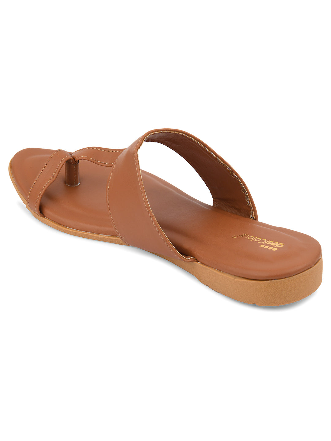 Women's Brown  Indian Ethnic Comfort Slipper Footwear - Desi Colour