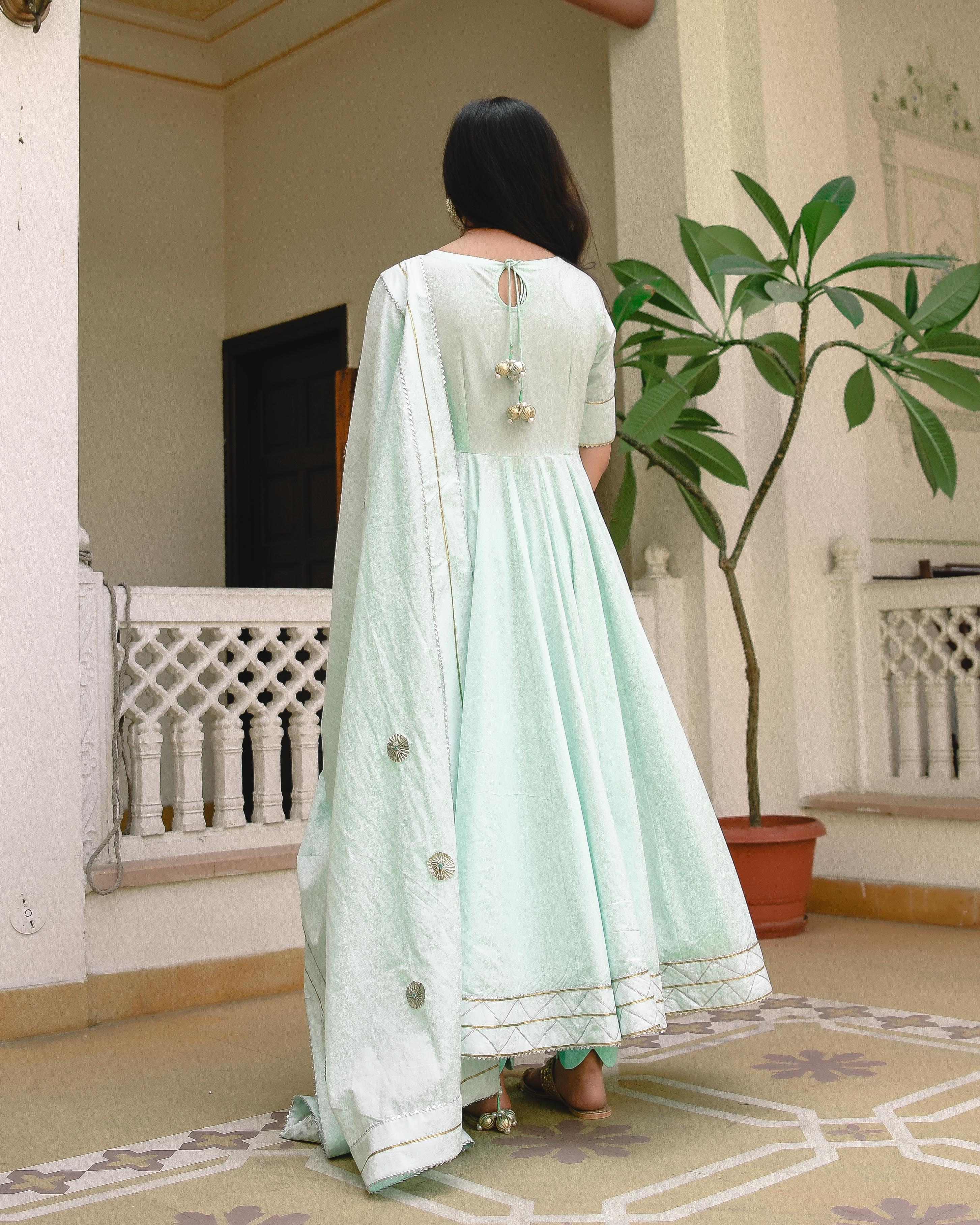 Women's Pantone Cotton suit set - Indian Virasat