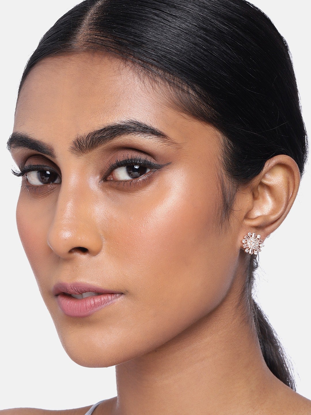 Women's  Crystal AD Stone Stud Earrings for Women - I Jewels
