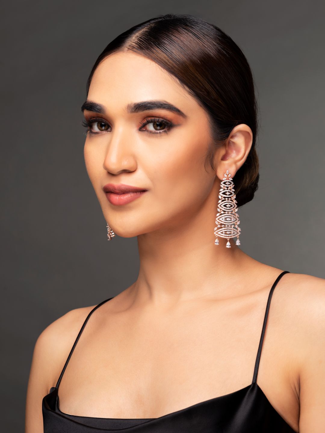Women's  American Diamond Drop Earring - Priyaasi