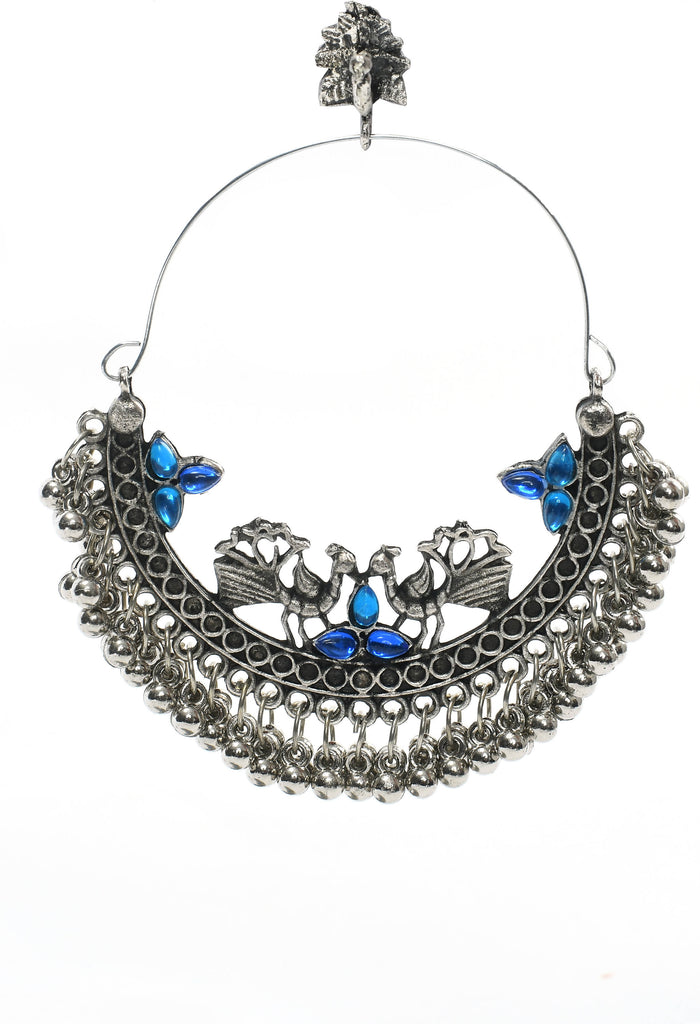 Trendia Peacock Chandbali Earrings by Kamal Johar (1