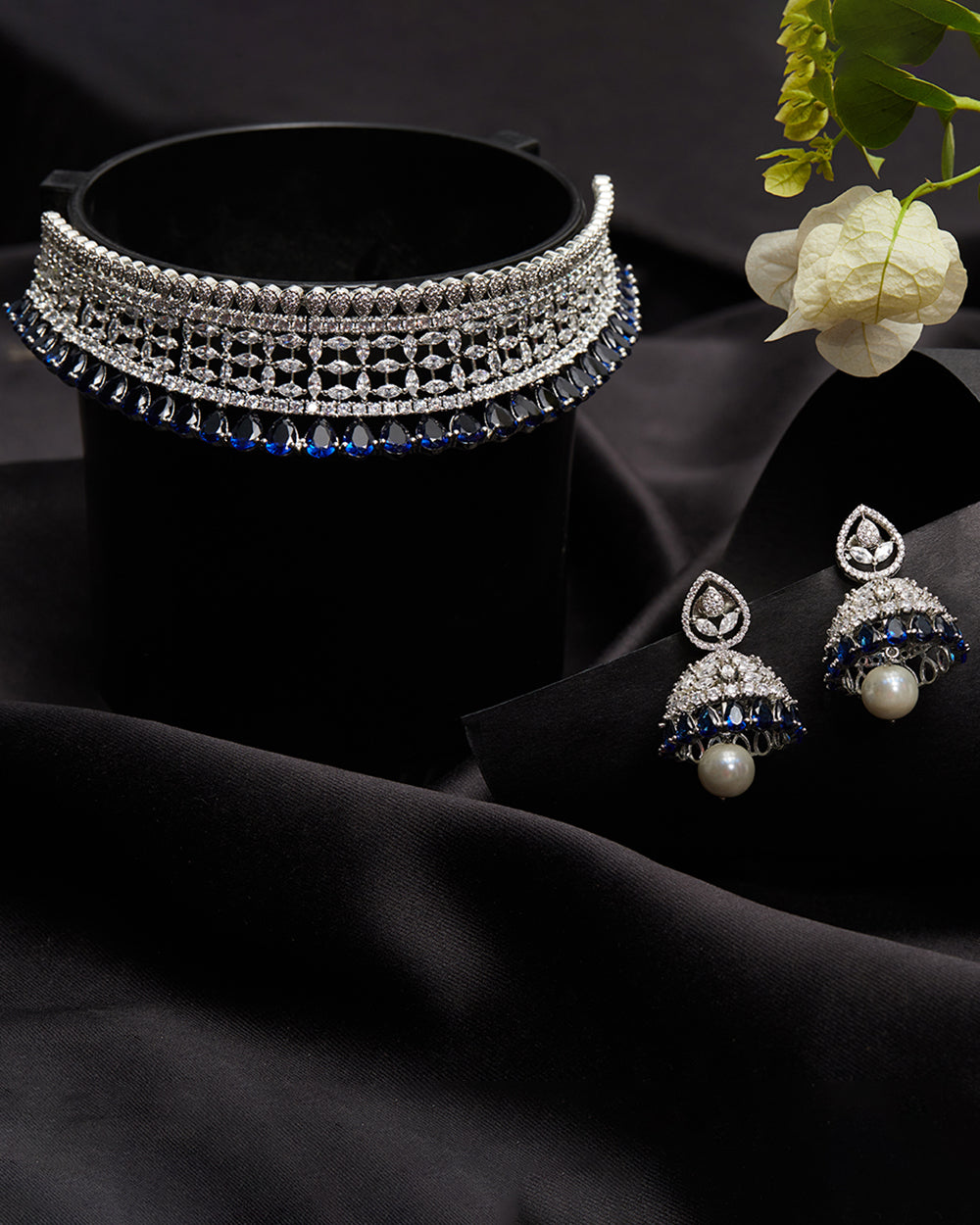 Women's Cz Elegance Classic Necklace Set - Voylla