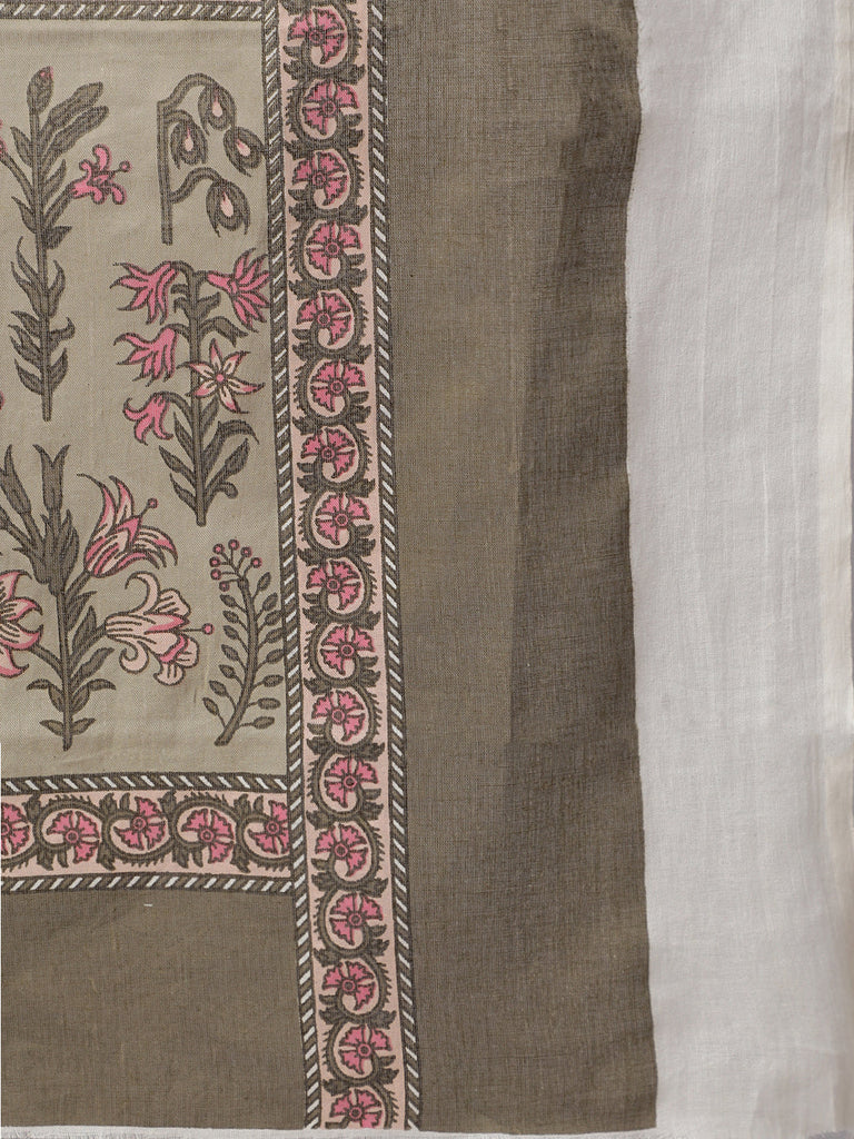Women's Blue And Off White Printed Dupatta Combo, Pack Of Two