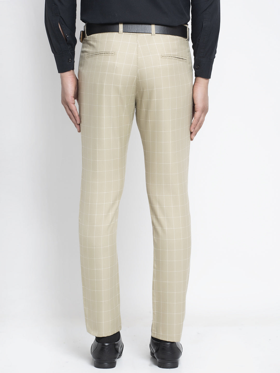 Men's Cream Formal Trousers ( FGP 260Cream ) - Jainish