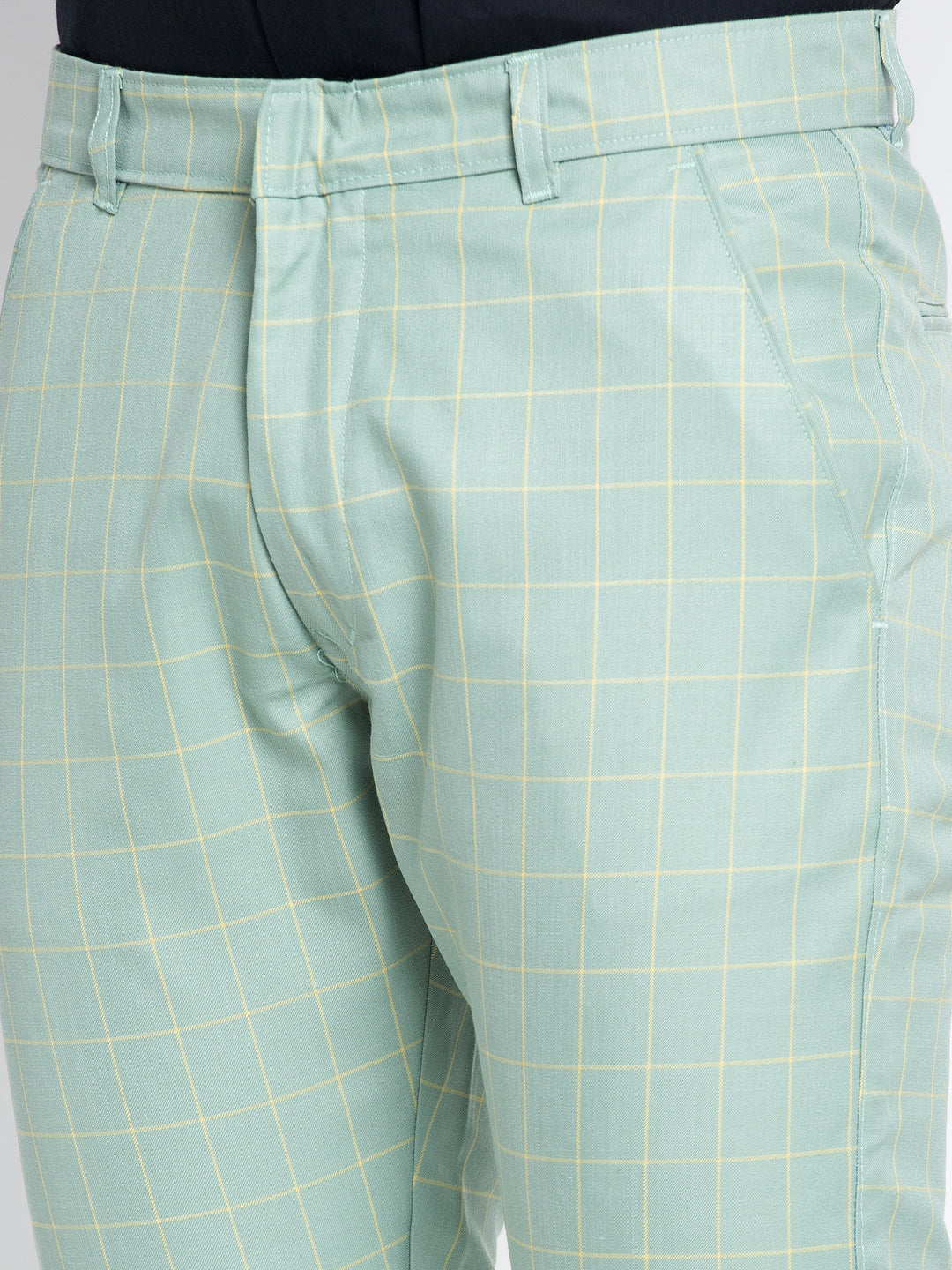 Men's Green Formal Trousers ( FGP 260Sea-Green ) - Jainish