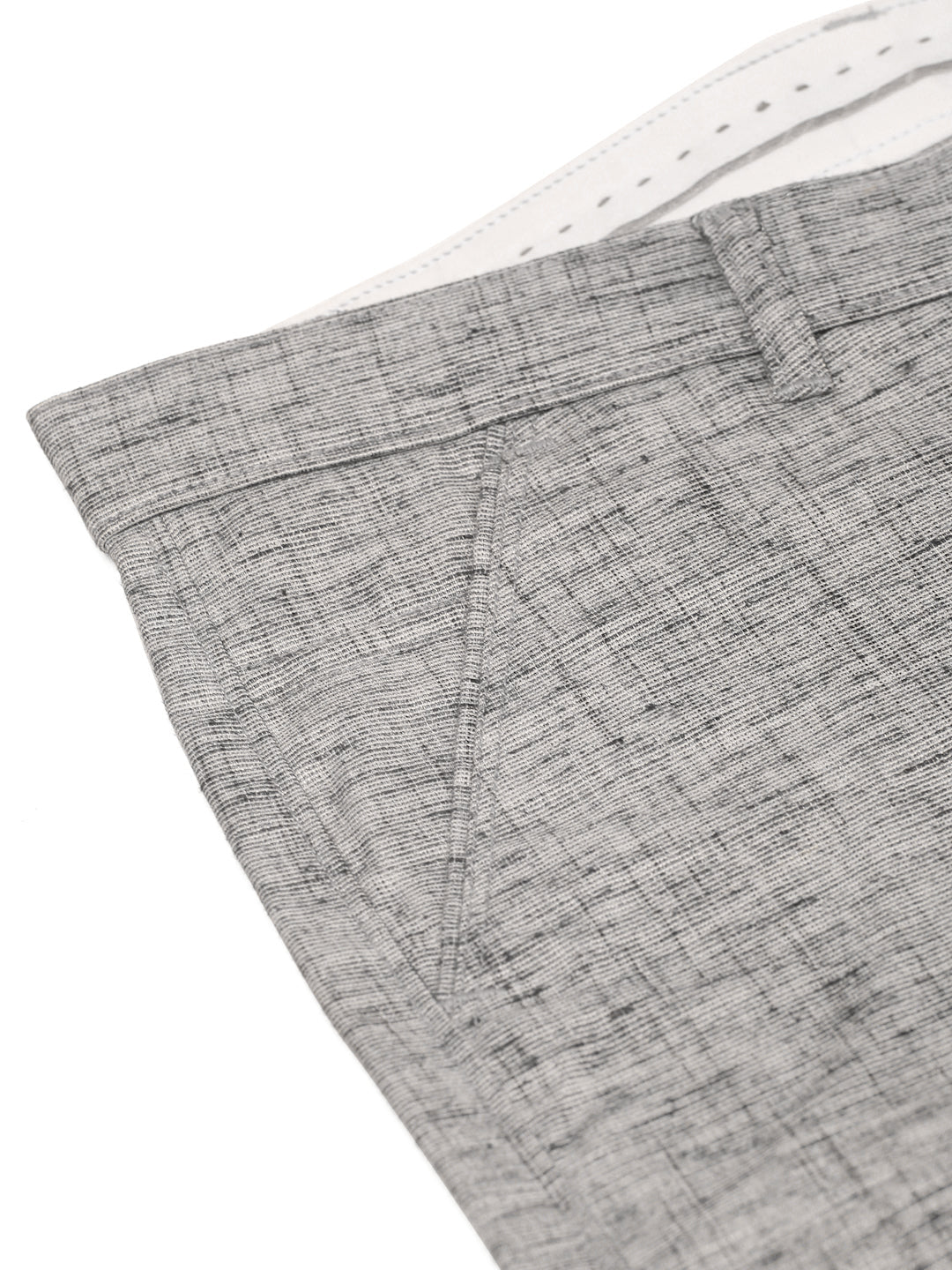 Men's Grey Linan Cotton Formal Trousers ( FGP 273 Grey ) - Jainish