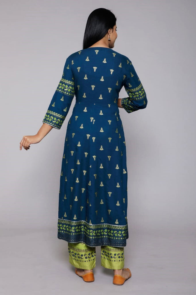 Women's Ethnic Kurta With Pant And Dupatta