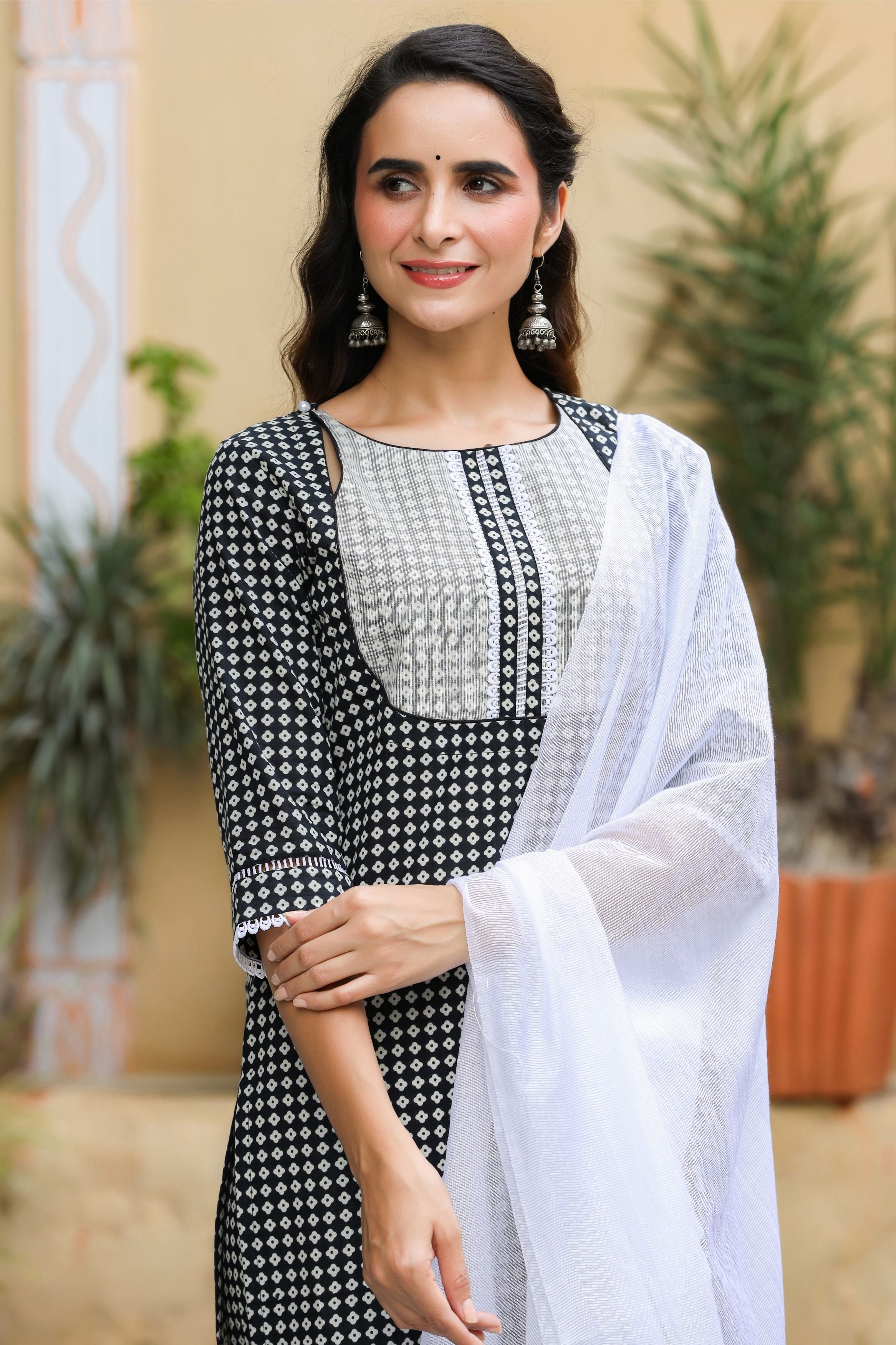 Women's Kaajal Cotton Suit Set-Gillori