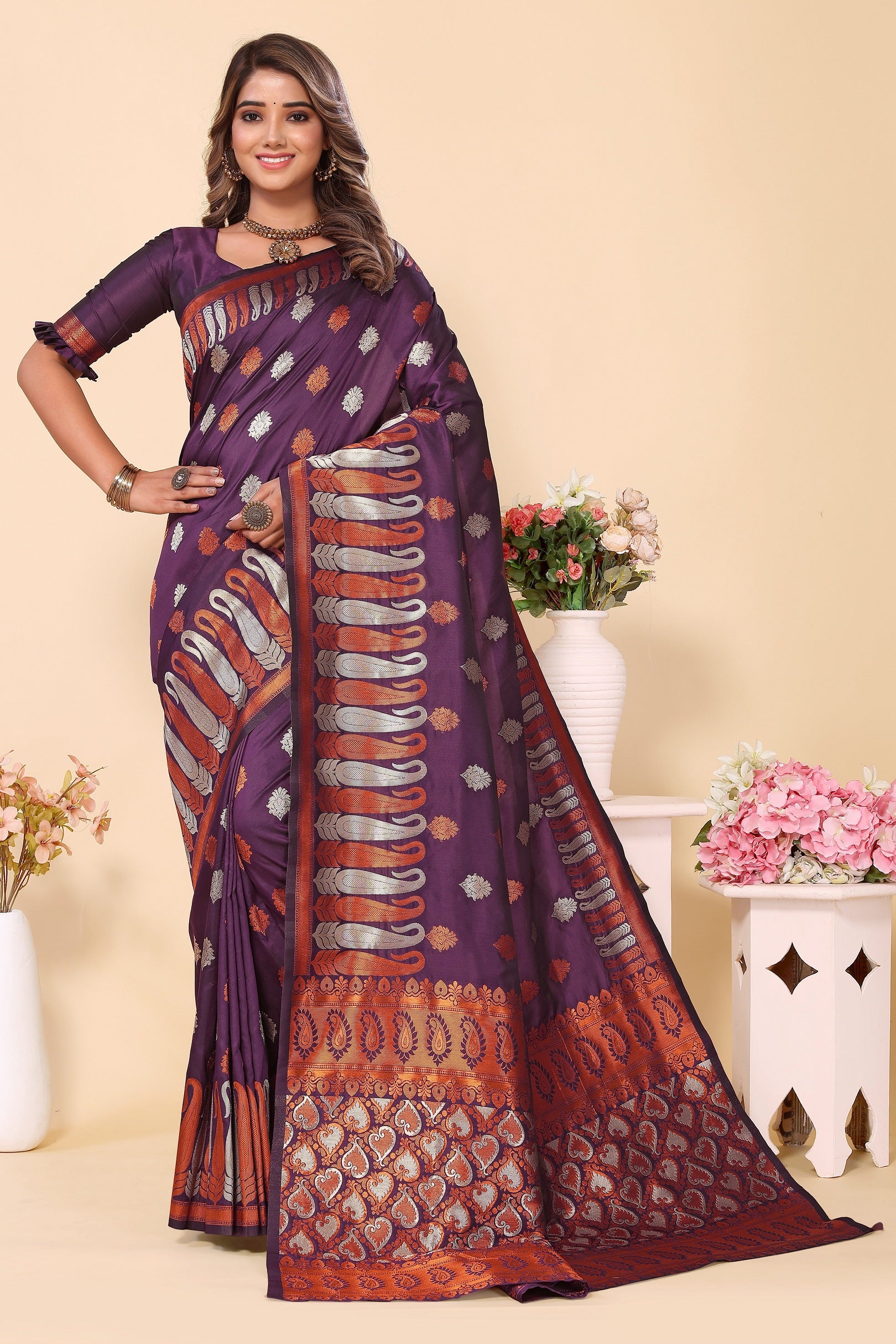 Women's Banarasi Silk Designer Saree Collection - Dwija Fashion