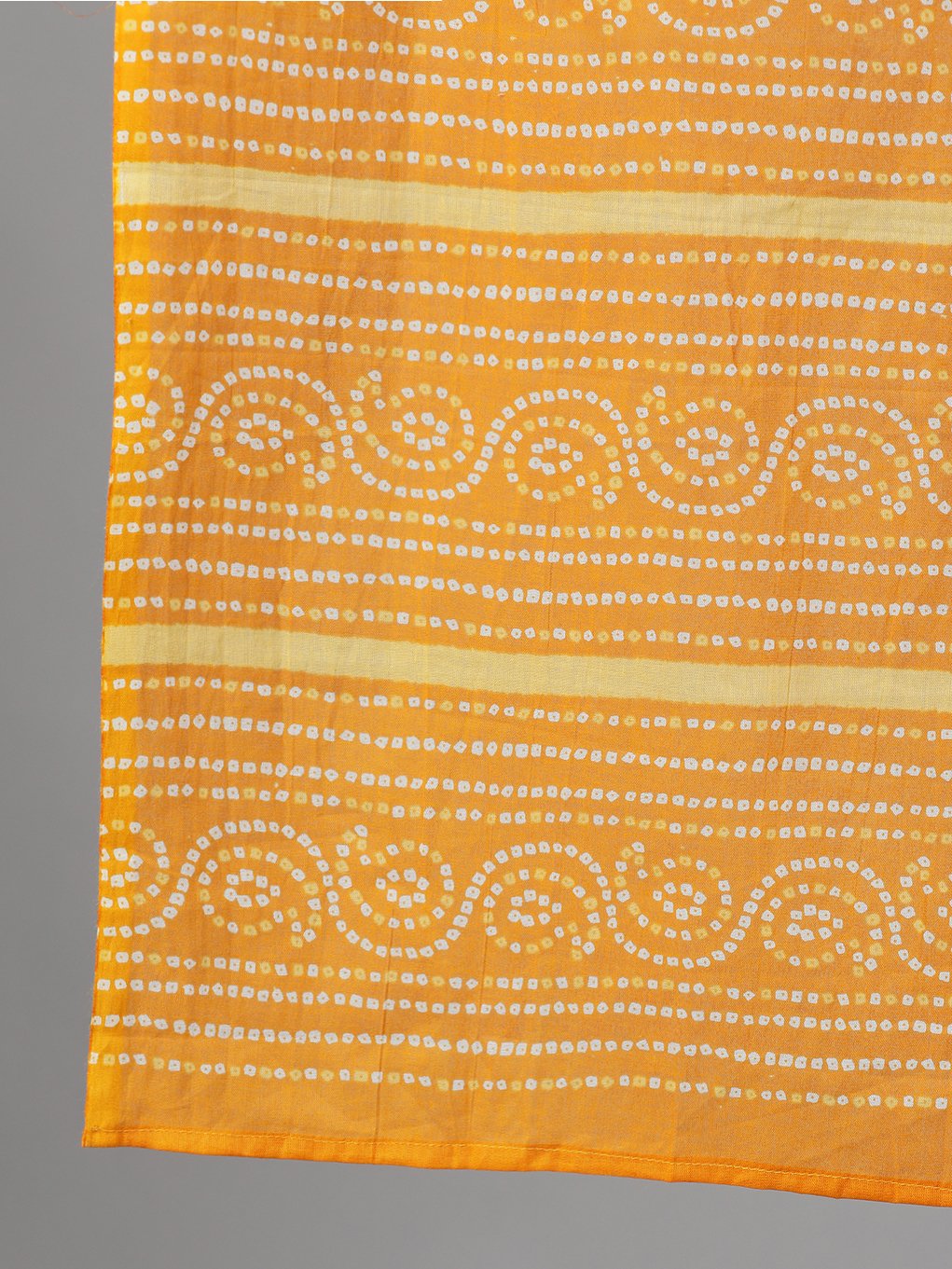 Women's Yellow Three-Quarter Sleeves Printed Kurta-Palazzo With Pockets Dupatta And Fask Mask - Nayo Clothing