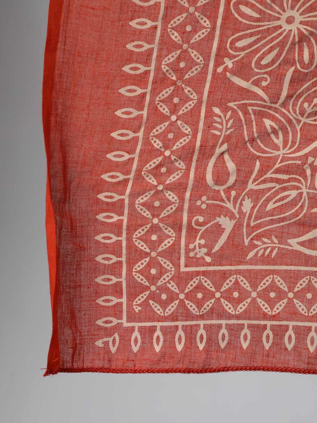 Women's Rust Ethnic Printed Straight Kurta With Palazzo And Dupatta - Nayo Clothing