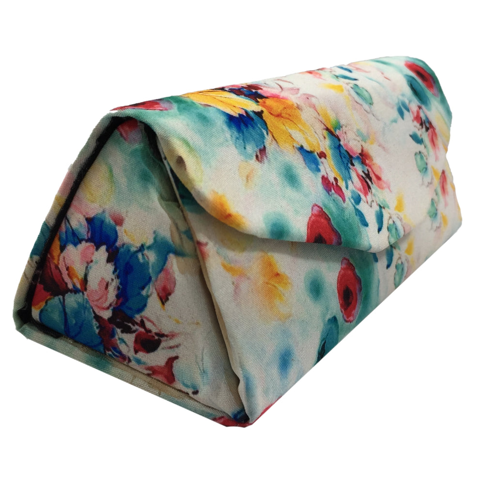 Women's Cotton Fabric Sunglasses And Spectacles Hard Case Cover For Protect