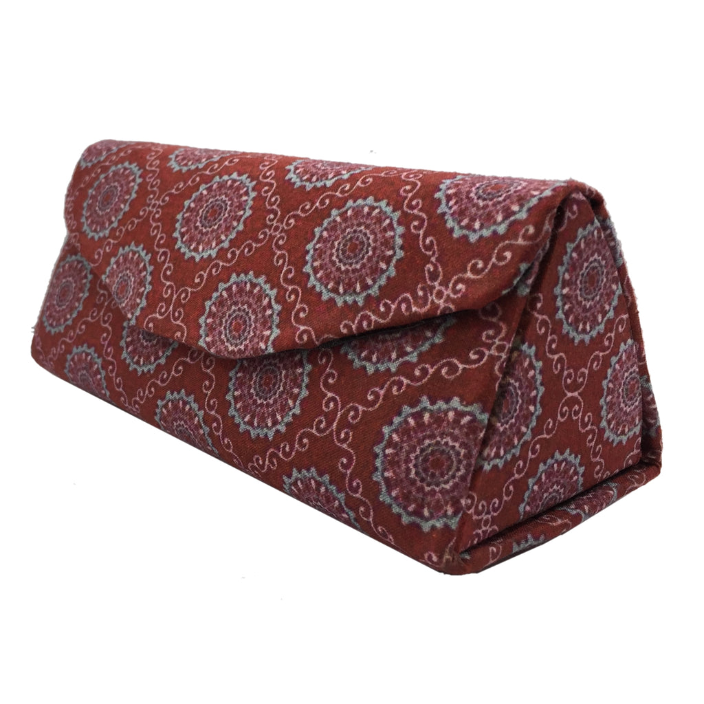Women's Cotton Fabric Sunglasses And Spectacles Hard Case Cover For Protect