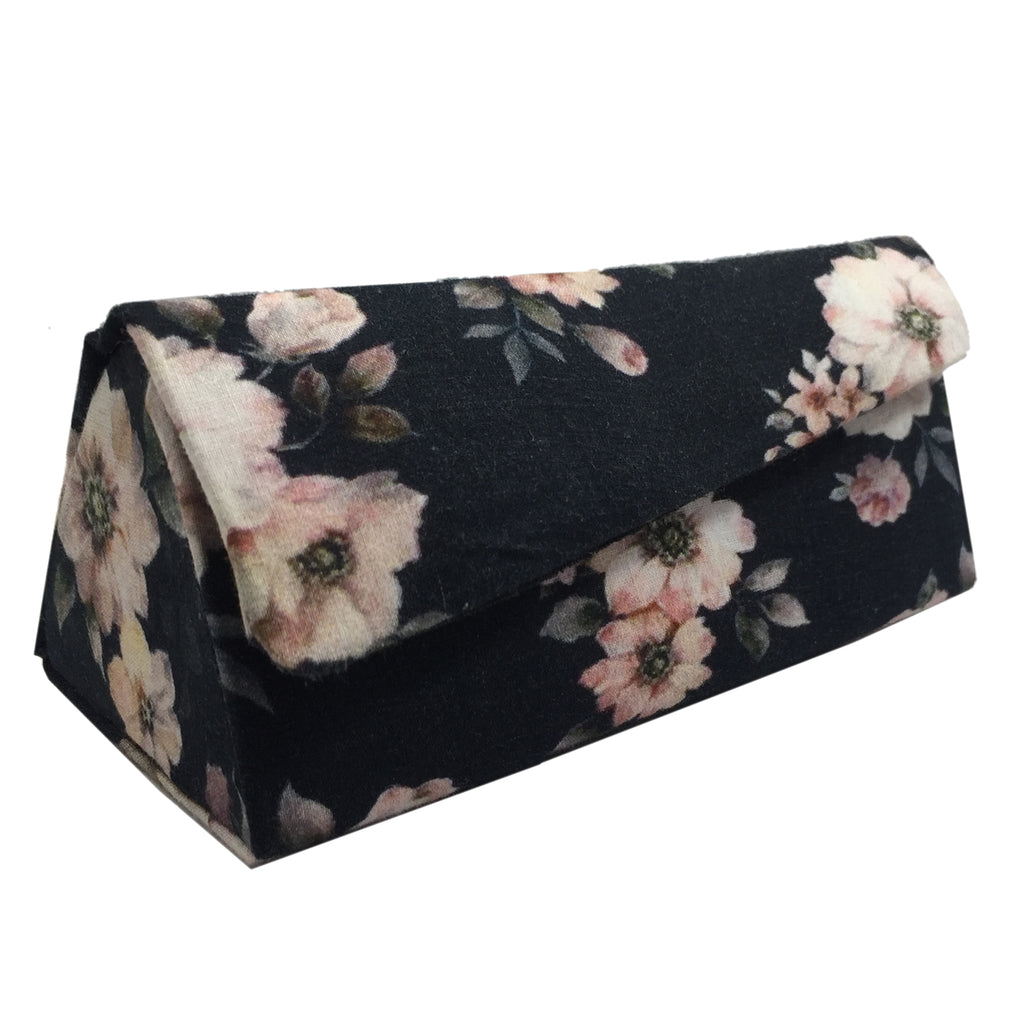 Women's Cotton Fabric Sunglasses And Spectacles Hard Case Cover For Protect