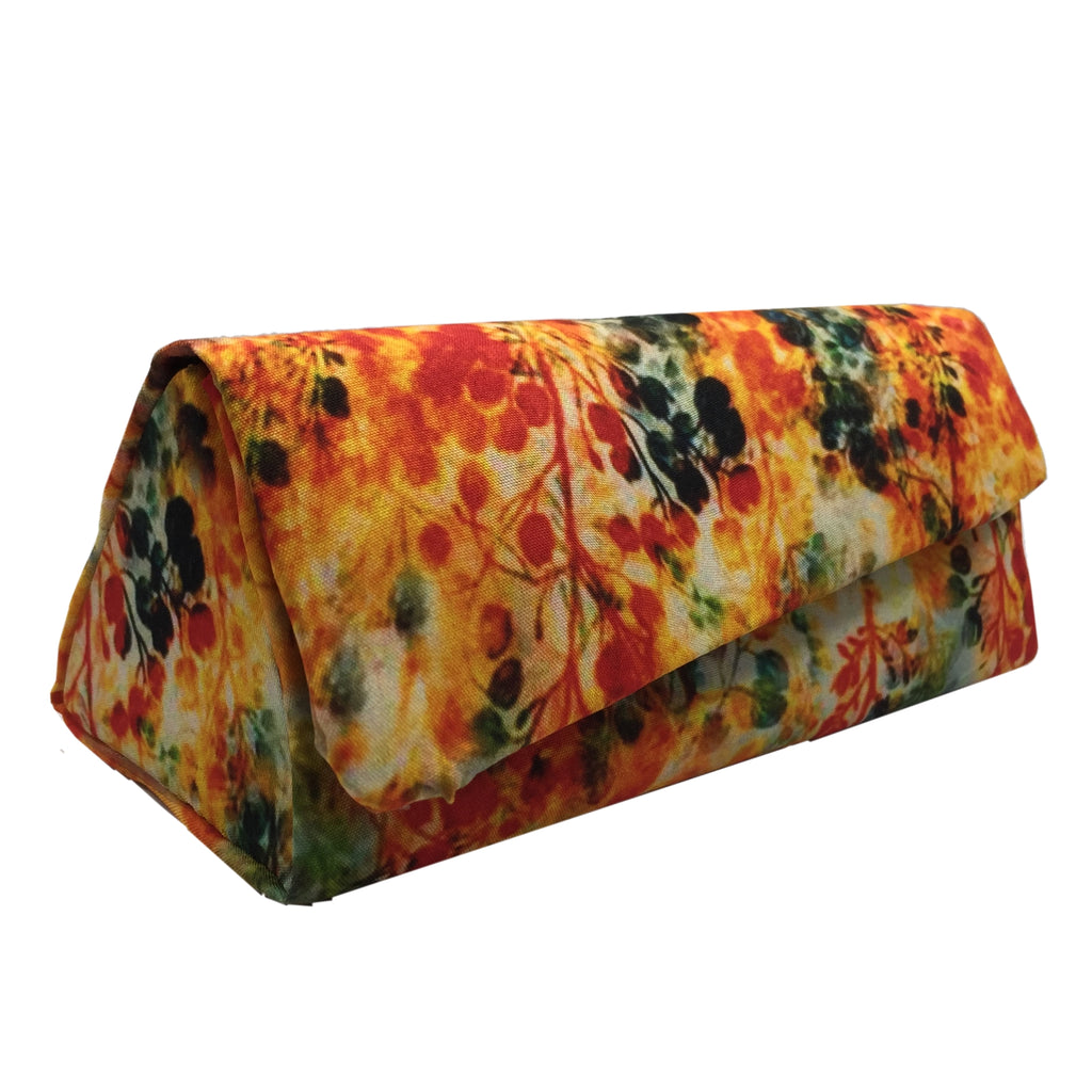 Women's Cotton Fabric Sunglasses And Spectacles Hard Case Cover For Protect