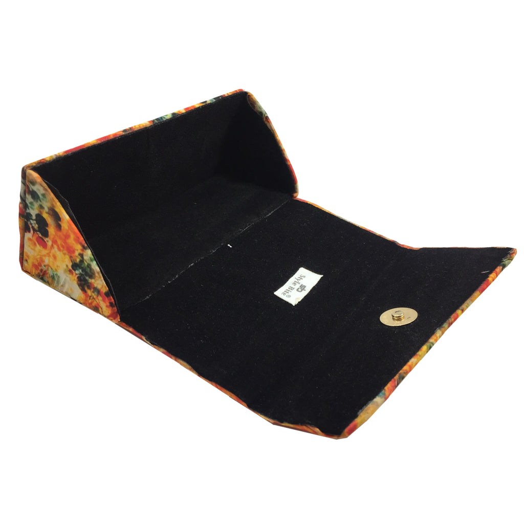 Women's Cotton Fabric Sunglasses And Spectacles Hard Case Cover For Protect