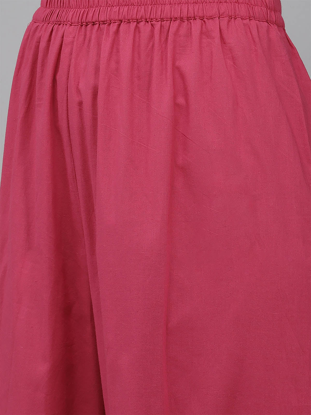 Women's Pink Printed Straight Kurta Sharara Set - Odette