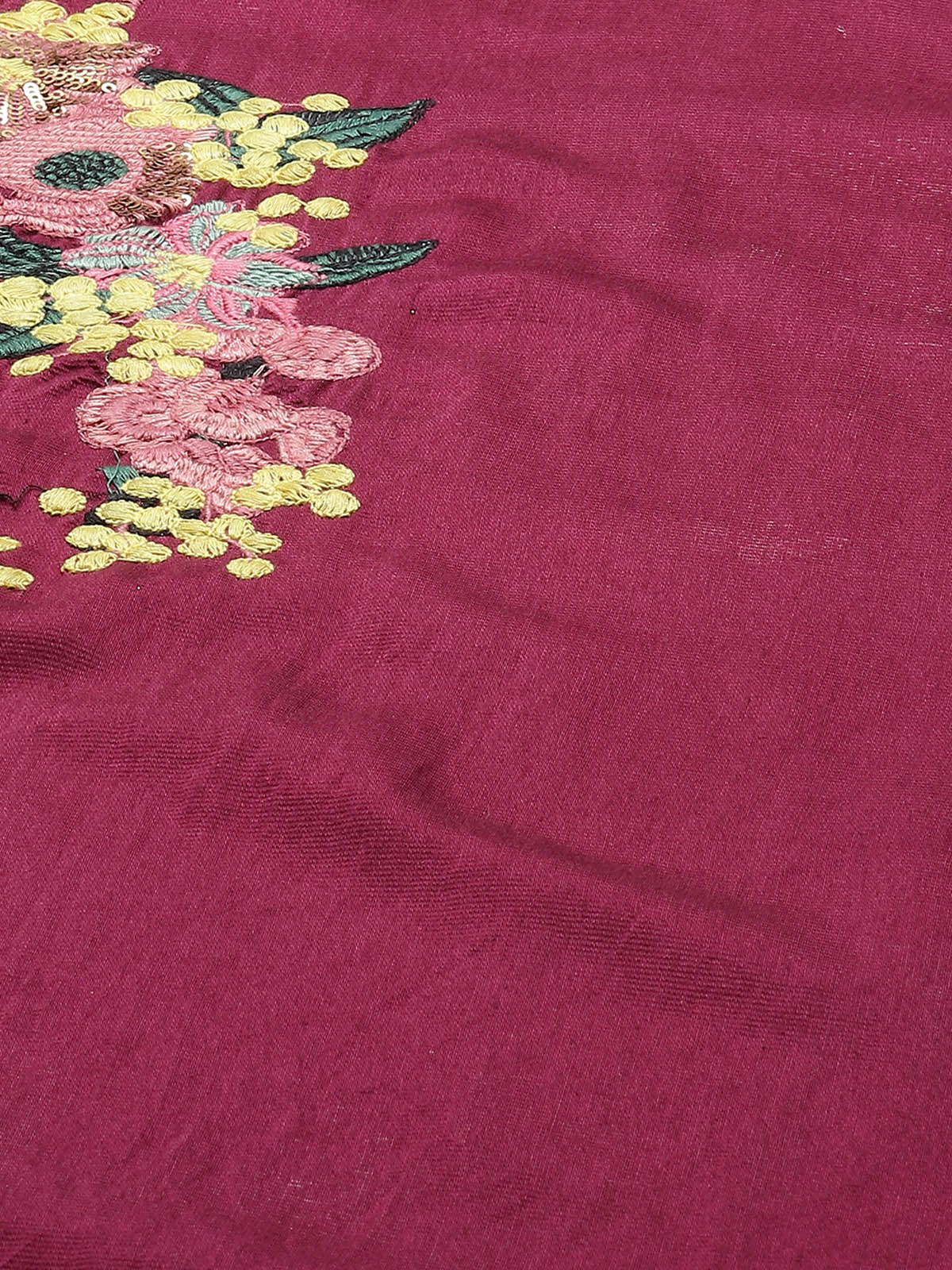 Women's Purple Embroidered Kurta Set - Odette