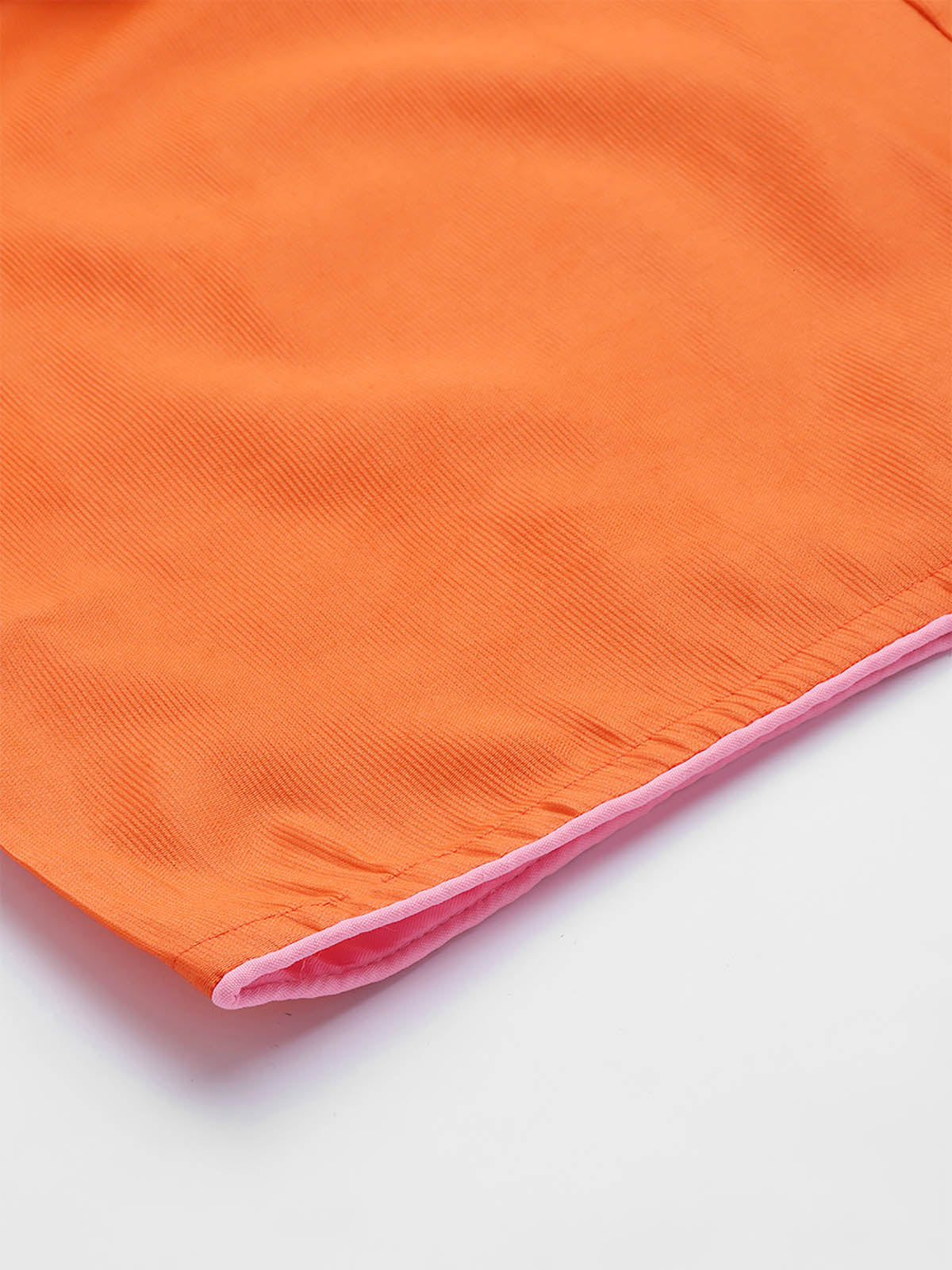 Women's Orange Embroidered Straight Kurta Palazzo Set - Odette