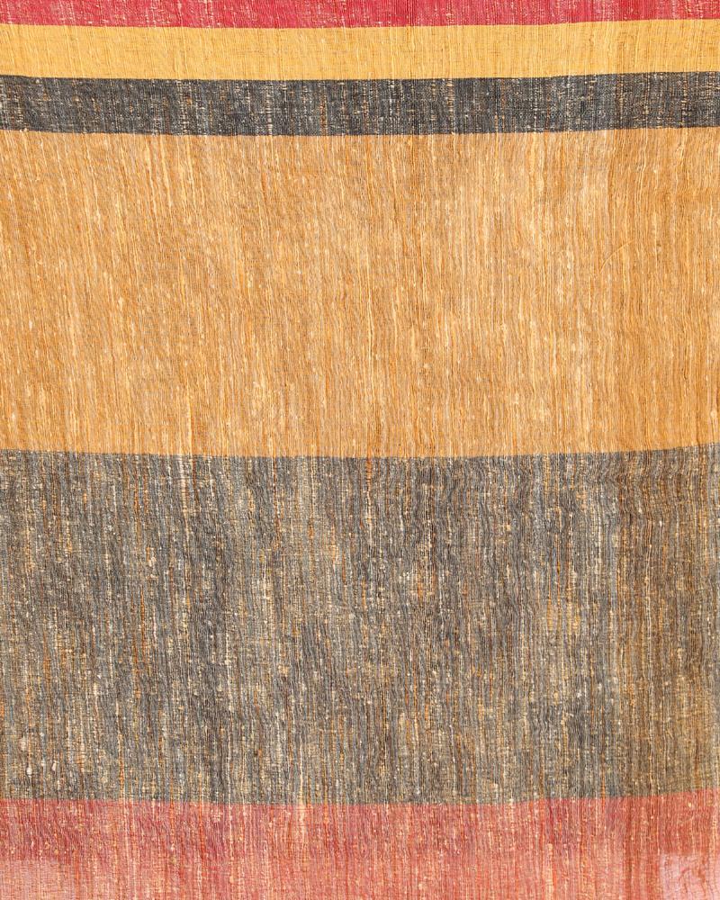 Women's Multi Colour Handloom Cotton Saree Ghicha pallu - Angoshobha