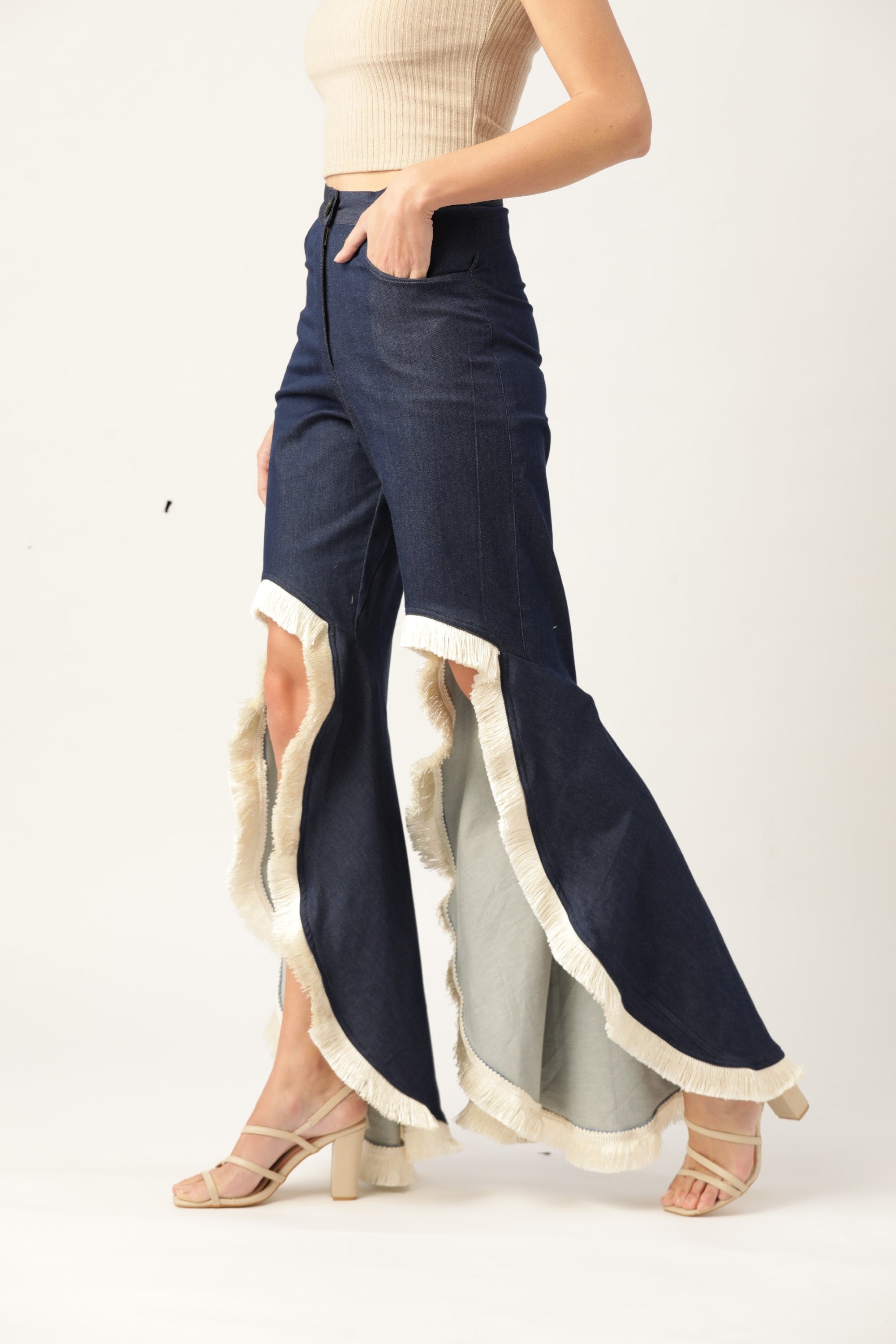 Women's Tessal Denim Jeans - Khumaar- Shuchi Bhutani