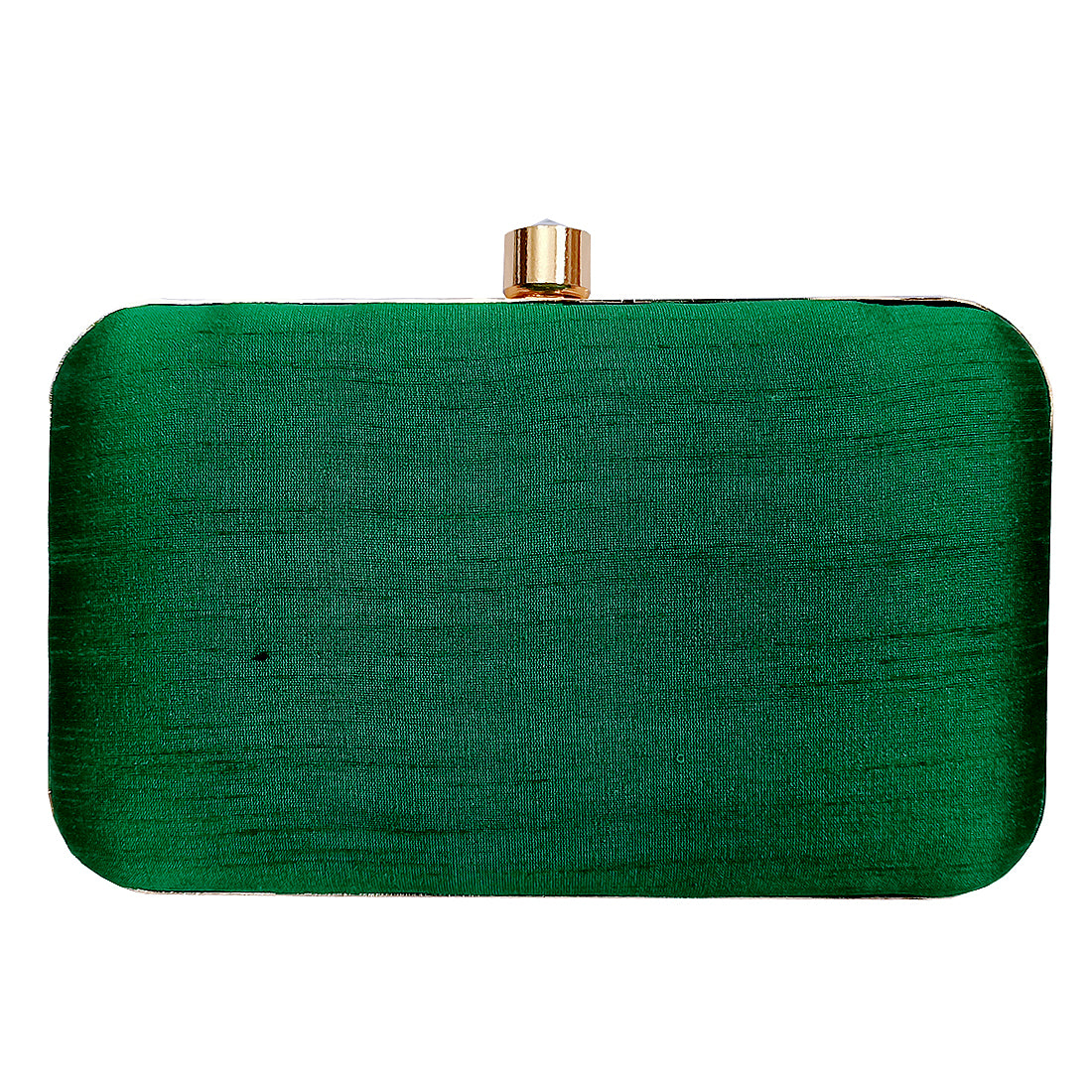 Women's Green Color Adorn Embroidered & Embelished Party Clutch - VASTANS