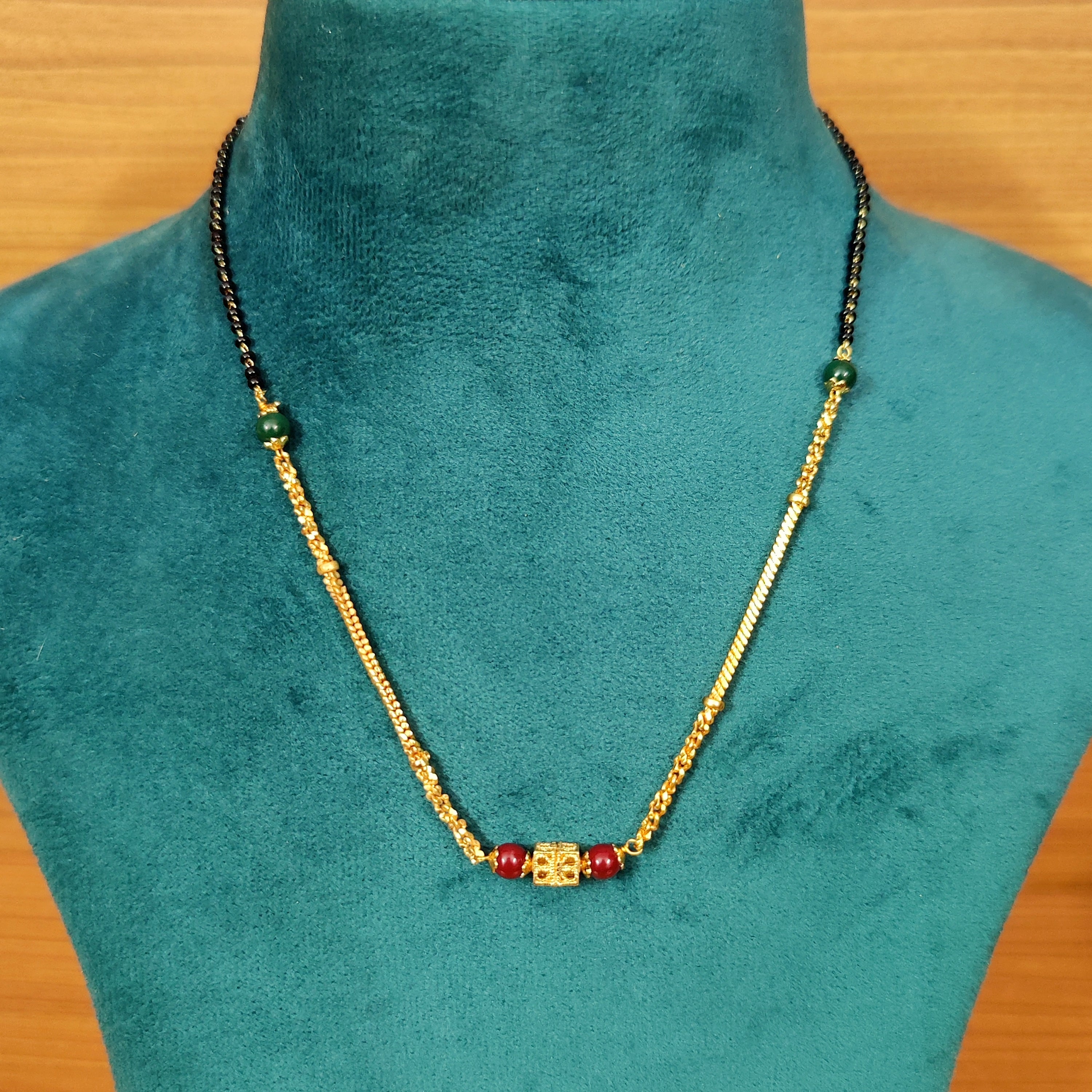 Women 's Multicolour Gold Plated Ethnic Mangalsutra - Sanvi Jewels