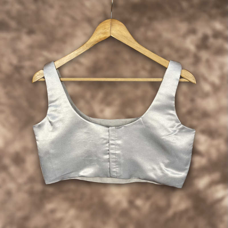 Women's Silver Brocket Blouse