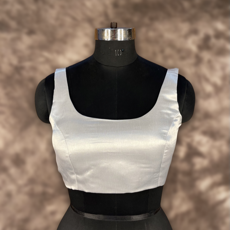 Women's Silver Brocket Blouse