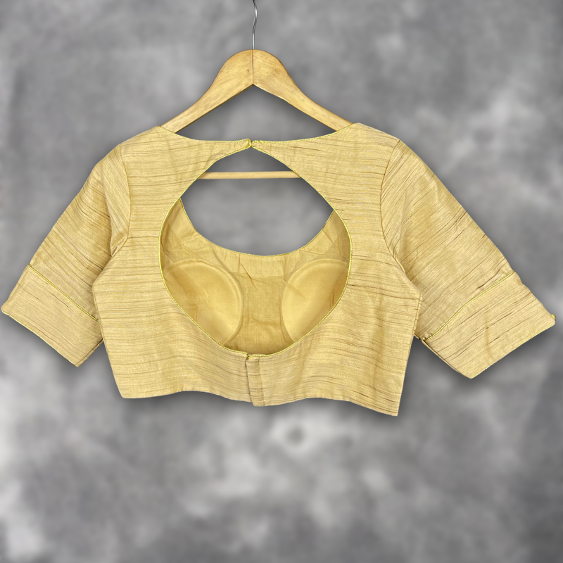Women's Gold Silk    Blouse - Kapda Tailor Official