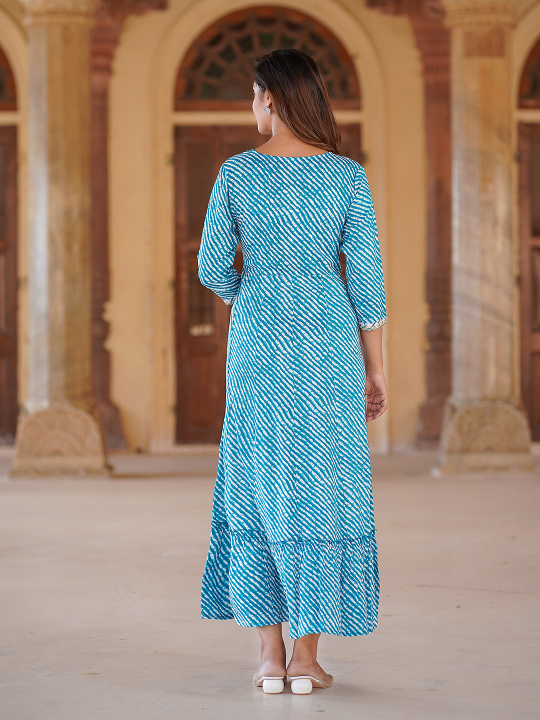 Women's Blue Viscose Rayon Kurta - Jaitpuriya Fashion