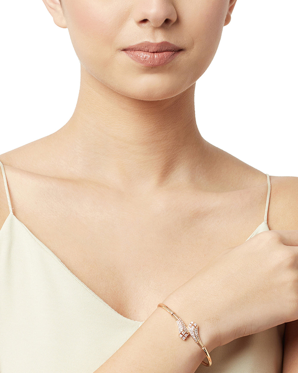 Women's Rose Gold Finish Bracelet From Elegance Collection - Voylla