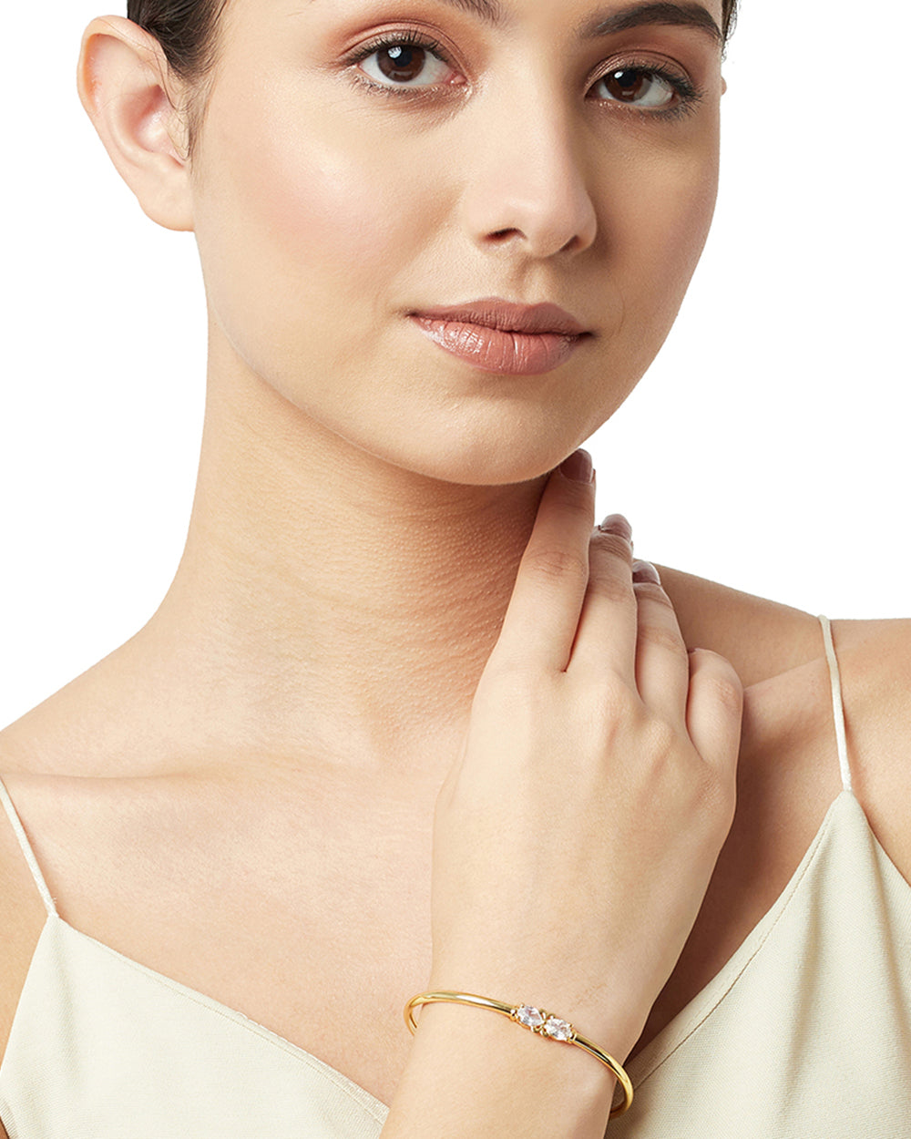 Women's Sparkling Elegance Collection Pear Shape Zircon Bracelet - Voylla
