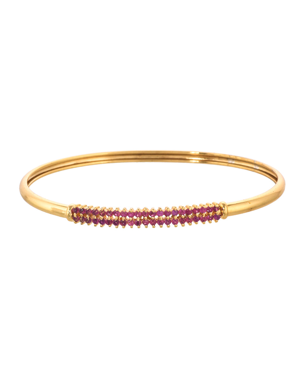 Women's Sparkling Elegance Lattice Pattern Round Cut Cz Gold Plated Brass Bracelet - Voylla