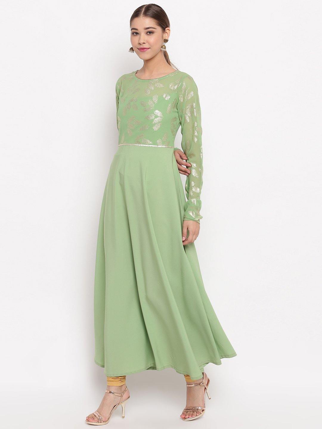 Buy Mint Green Dresses for Women by Janasya Online