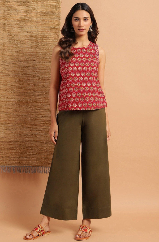 Women's Red Cotton T