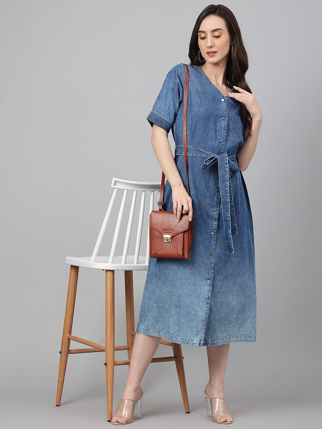 denim indo western dresses Buy Stylish Denim One Piece Dress for Women | Indo Western Maxi Dress Casual Midi Dress | Western Dress for Women