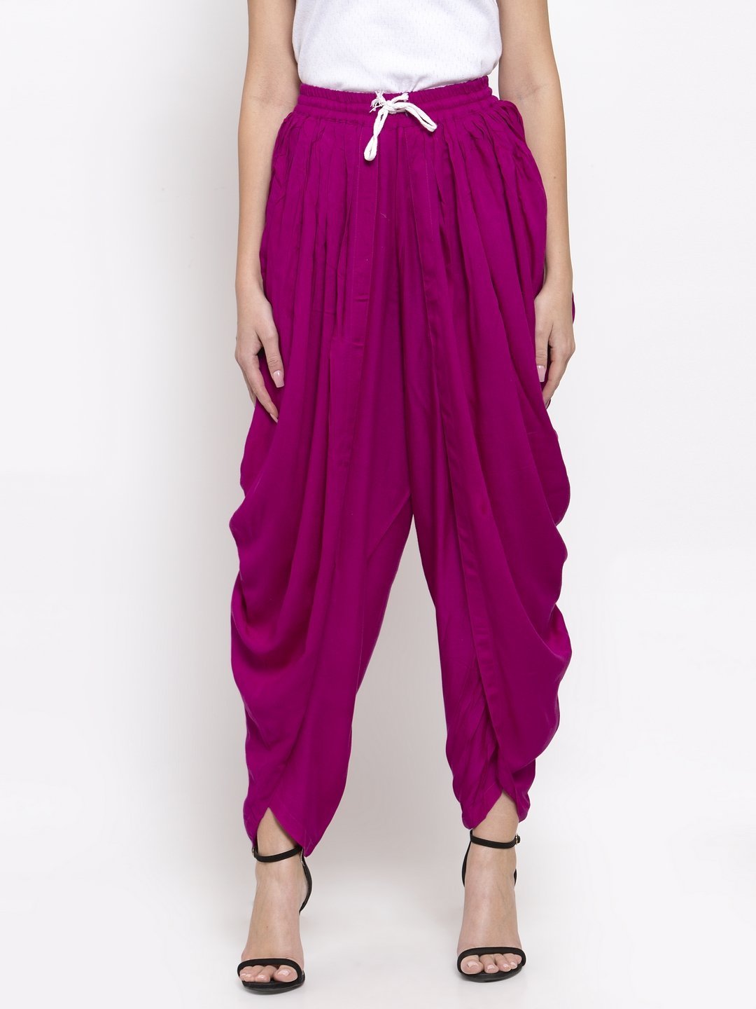 Women's Purple Solid Dhoti - Jompers
