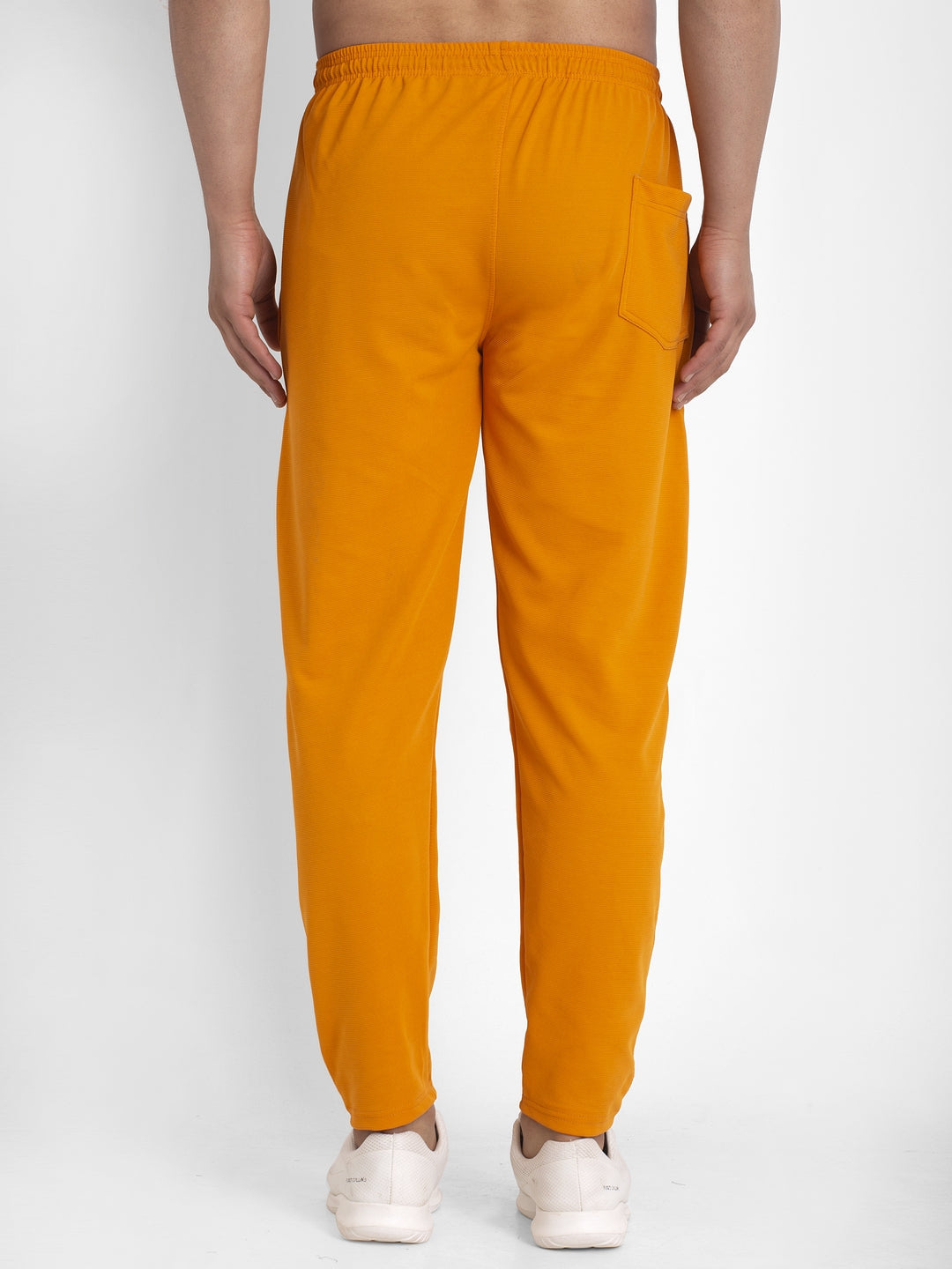 Men's Mustard Solid Track Pants ( JOG 014Mustard ) - Jainish