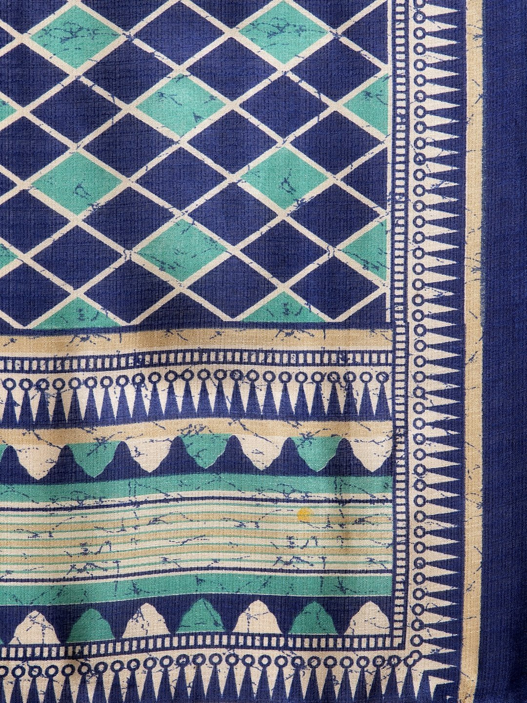 Women's Royal Blue Solid Kurta with Palazzos & Art Silk Printed Dupatta - Jompers