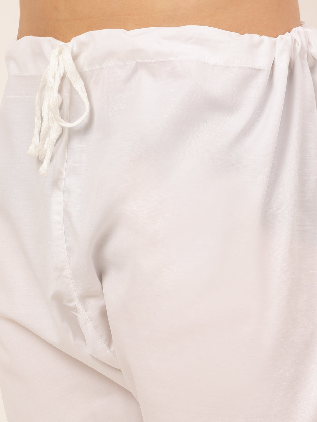 Men's Pink & White Embroidered Straight Kurta Pyjama Set ( Jokp 626 Pink ) - Virat Fashions