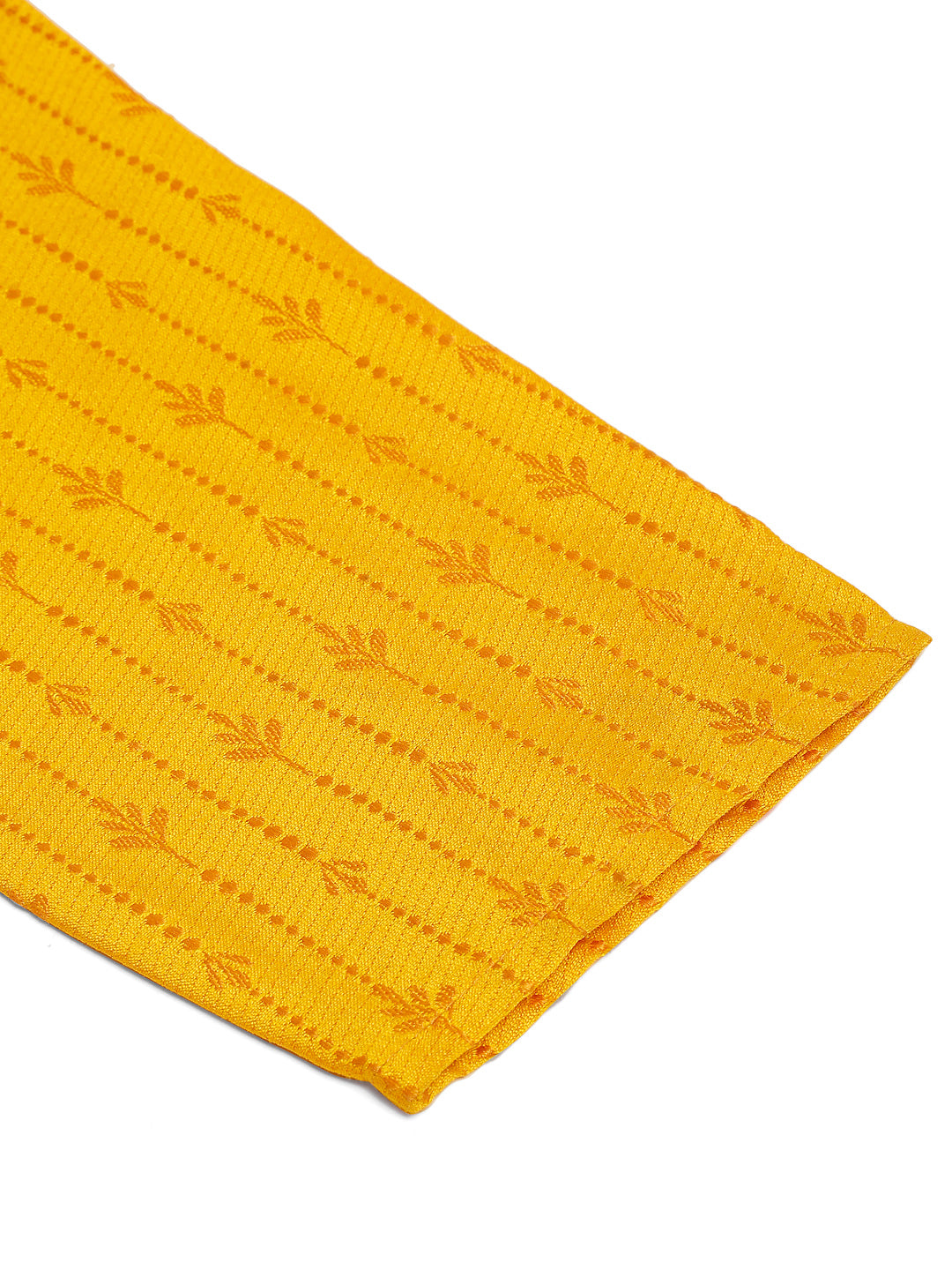 Men's Mustard Embroidered Kurta Pyjama Sets ( Jokp 676 Mustard ) - Virat Fashions