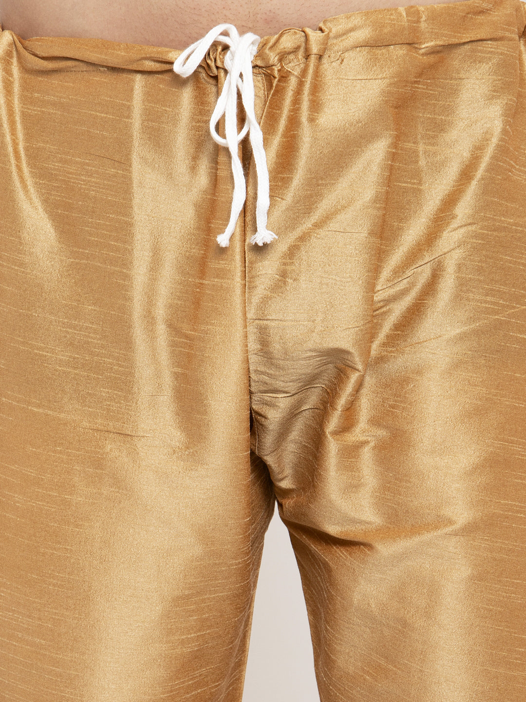 Men's Solid Dupion Kurta Pajama with Woven Jacqaurd Waistcoat ( JOKP WC 4063Maroon-G ) - Virat Fashions