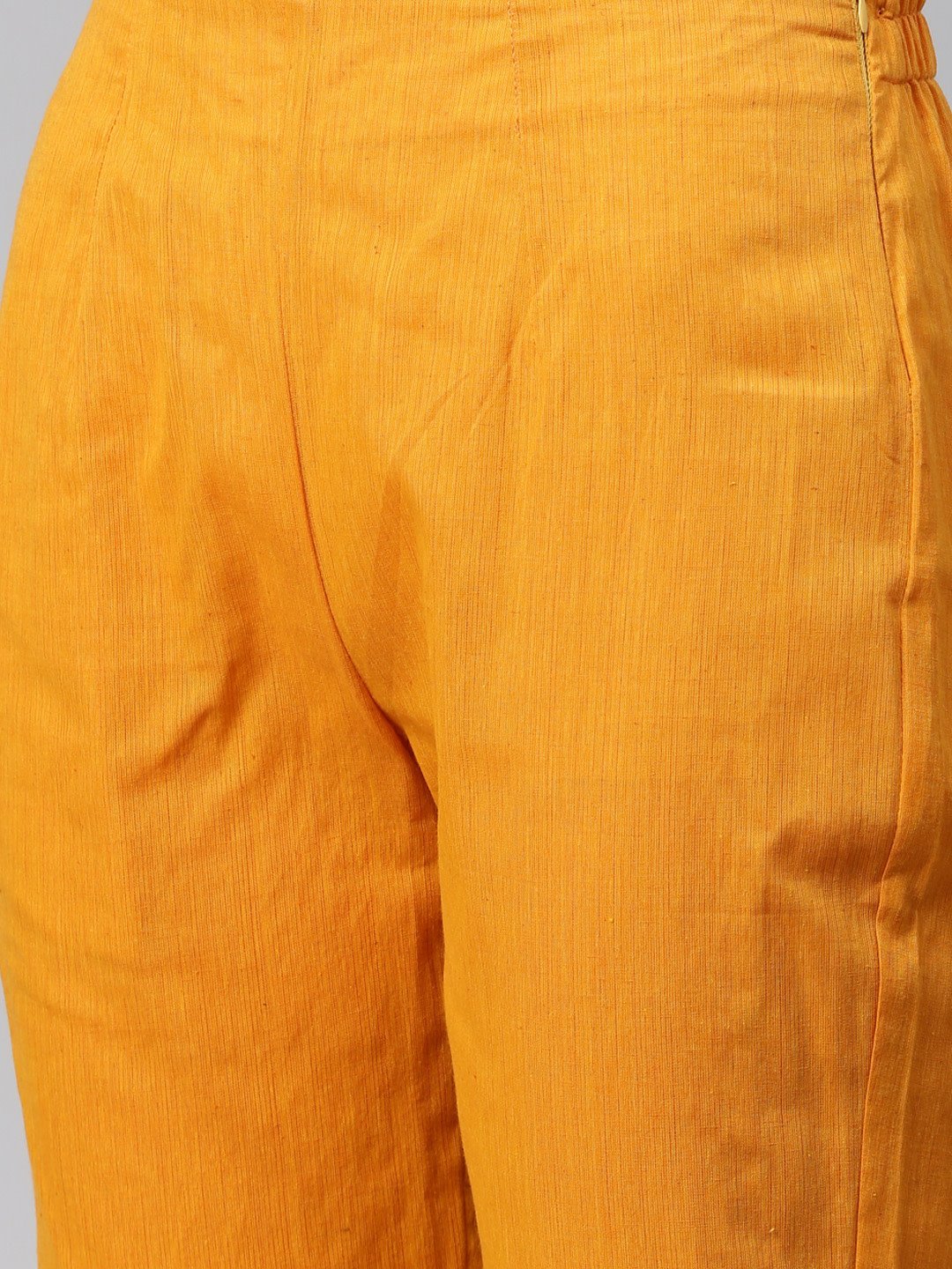 Women's Yellow Printed Kurta with Trousers       - Jompers