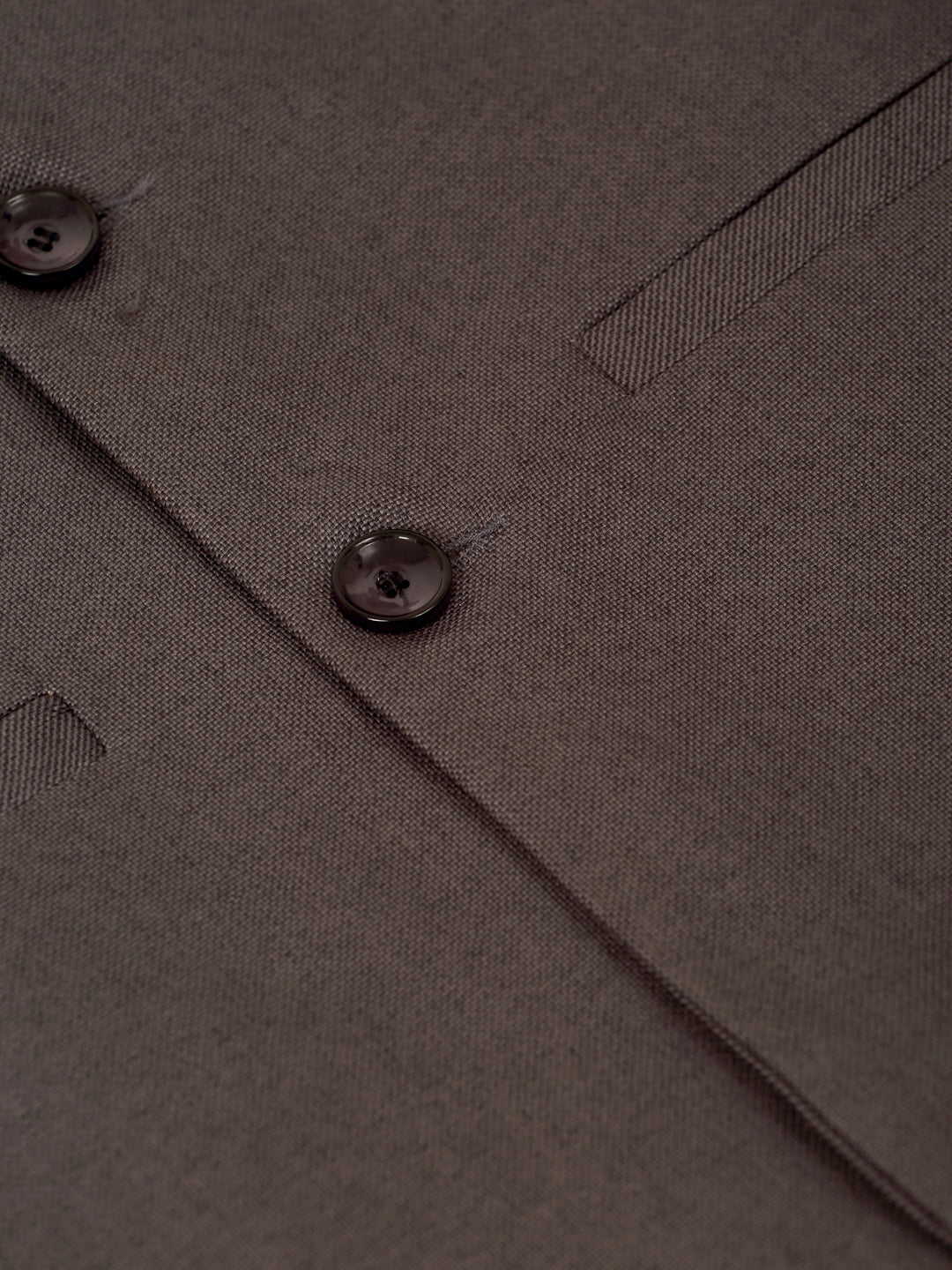 Men's Charcoal Grey Solid Woven Sleeveless Nehru Jackets ( Jowc 4046 Charcoal ) - Virat Fashions