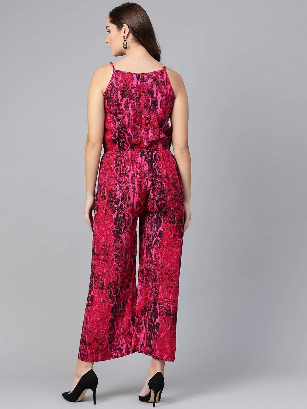 Women's Printed Strappy Jumpsuit - Pannkh